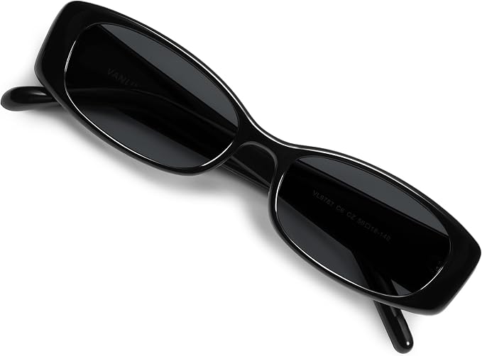 VANLINKER Trendy Small Polarized Rectangle Sunglasses for Women Men VL9787
